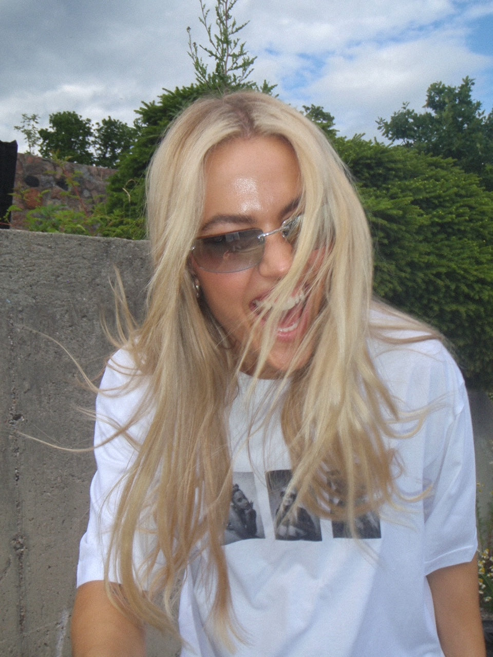 Julie Bergan White T-shirt