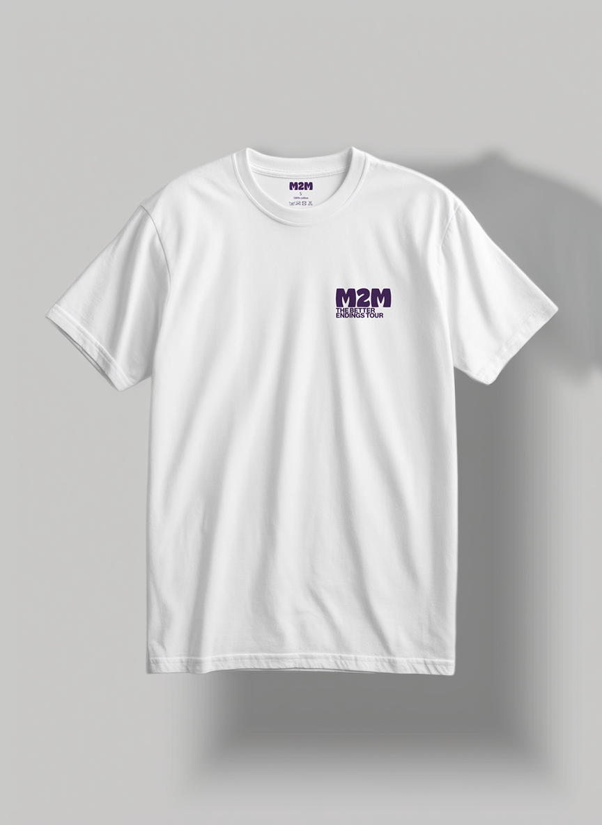 Better Endings Tour Logo T-Shirt White