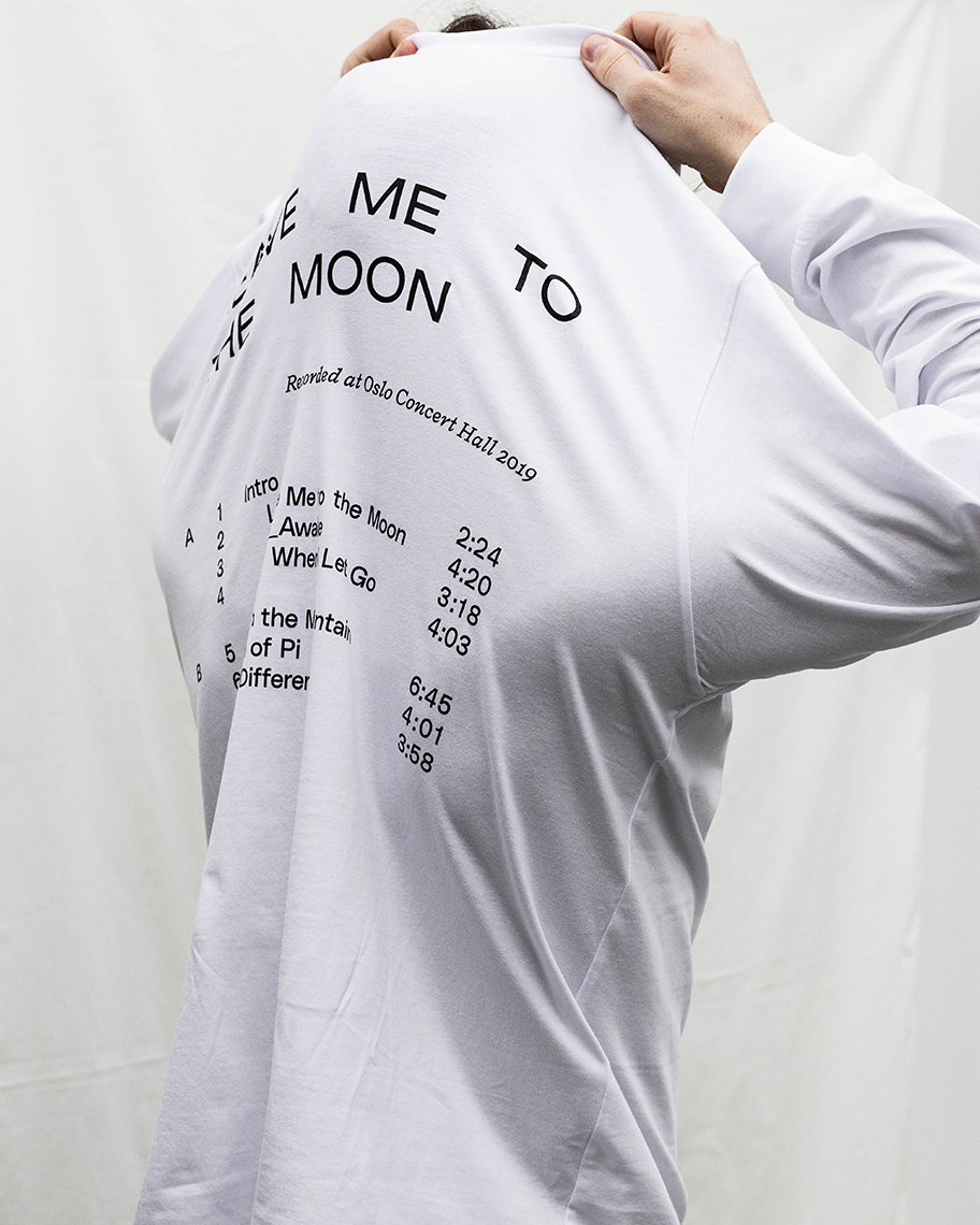 FAY WILDHAGEN WHITE LEAVE ME TO THE MOON LONGSLEEVE