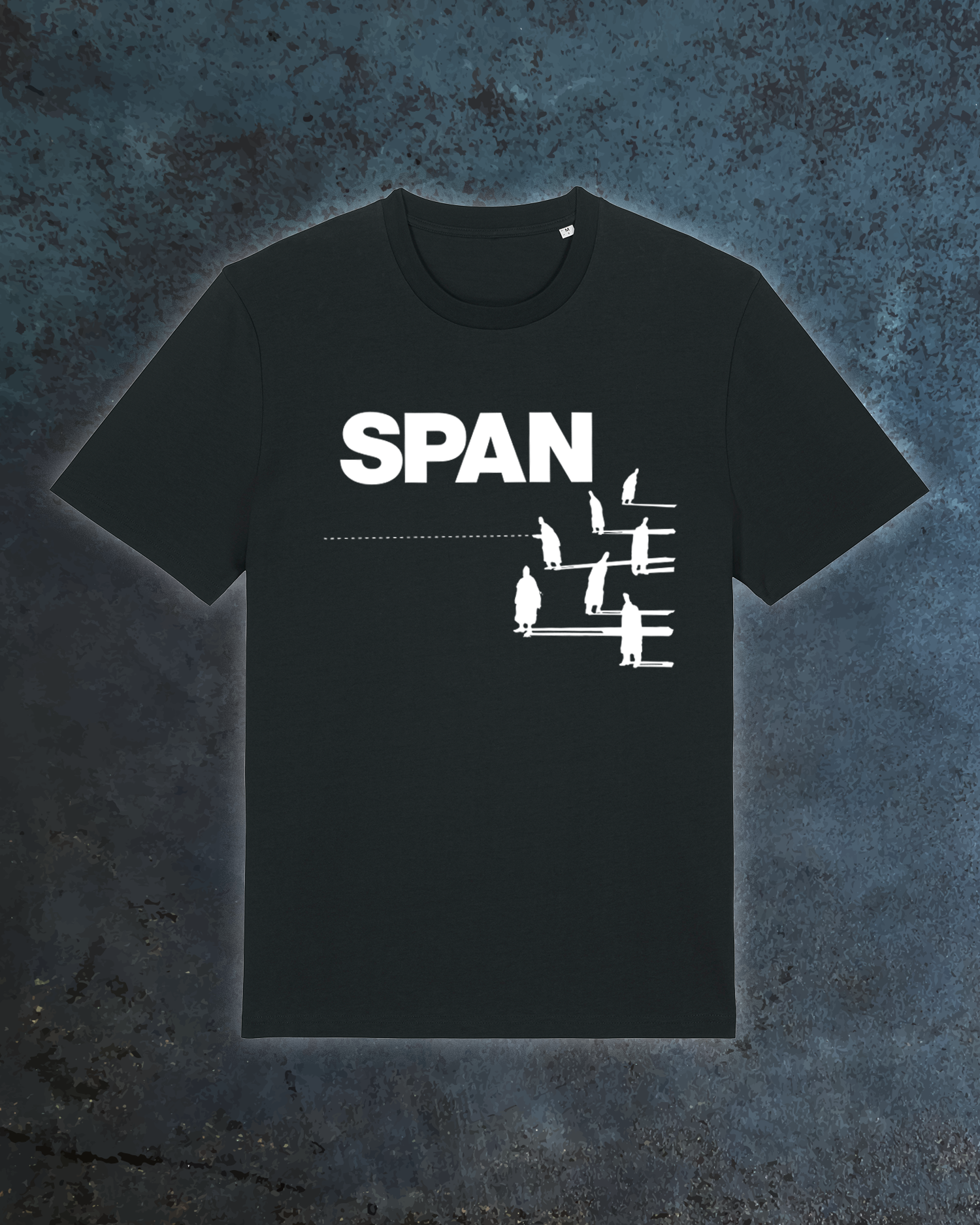 BLACK SPAN T-SHIRT