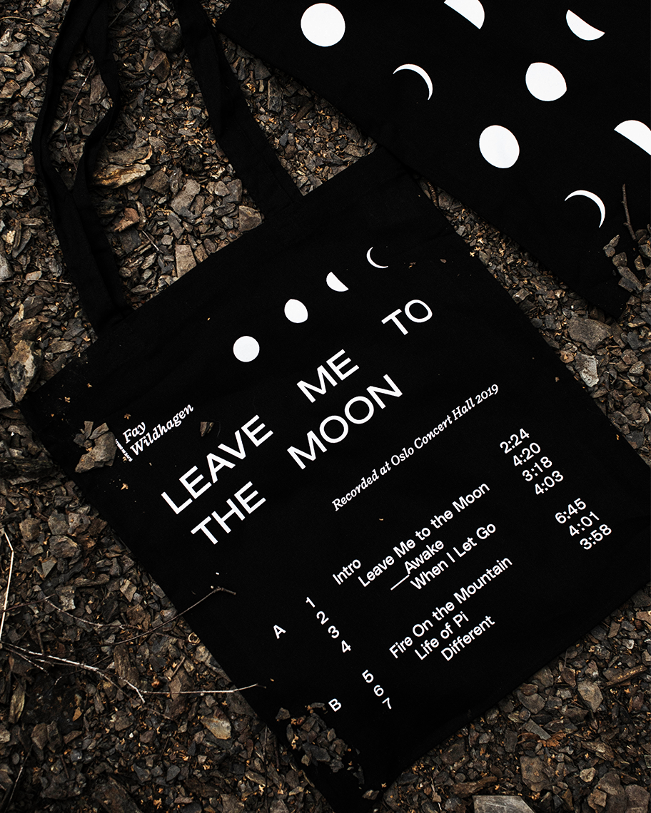FAY WILDHAGEN LEAVE ME TO THE MOON TOTE BAG