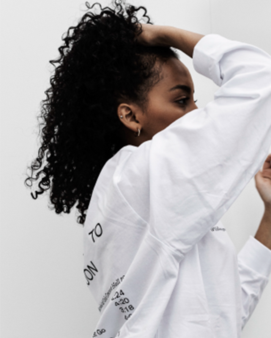 FAY WILDHAGEN WHITE LEAVE ME TO THE MOON LONGSLEEVE