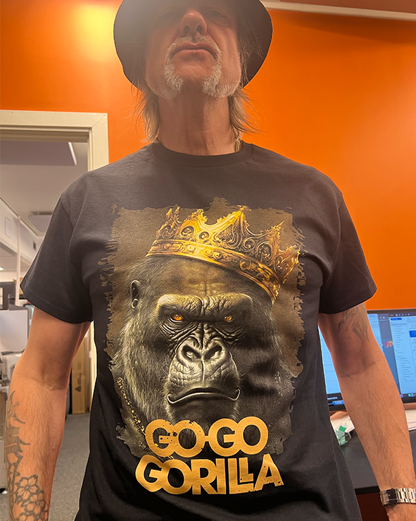 LIMITED EDITION GO-GO GORILLA T-SHIRT