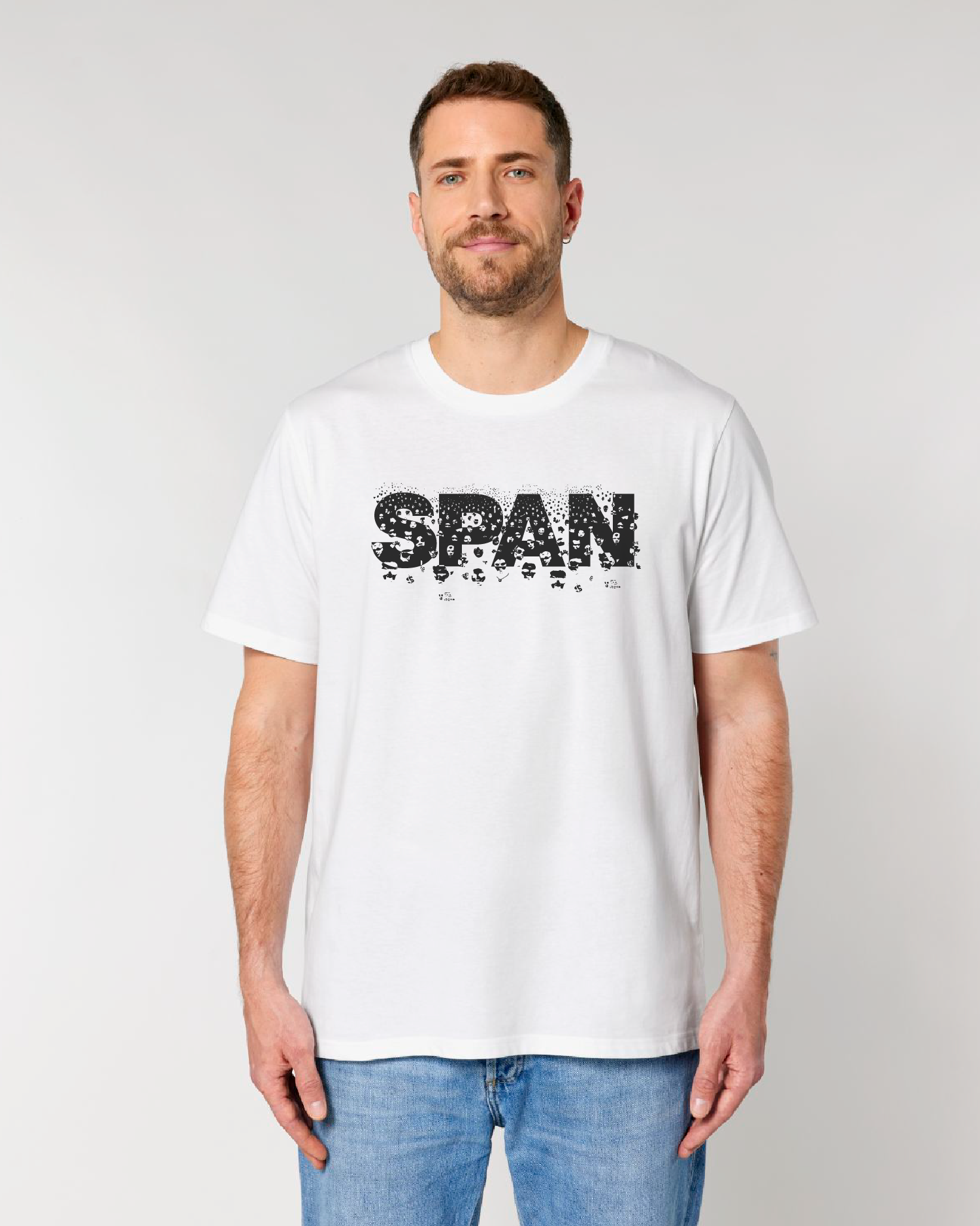 WHITE MASS DISTRACTION T-SHIRT 