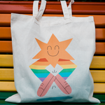 Load image into Gallery viewer, #HAPPYMOMENT PRIDE TOTE BAG

